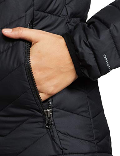 Columbia Powder Lite, Chaqueta con capucha, Mujer, Negro (Black) Talla M