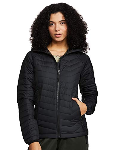 Columbia Powder Lite, Chaqueta con capucha, Mujer, Negro (Black) Talla M