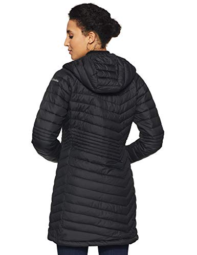 Columbia Powder Lite, Chaqueta de longitud media, Mujer, Negro (Black) Talla S