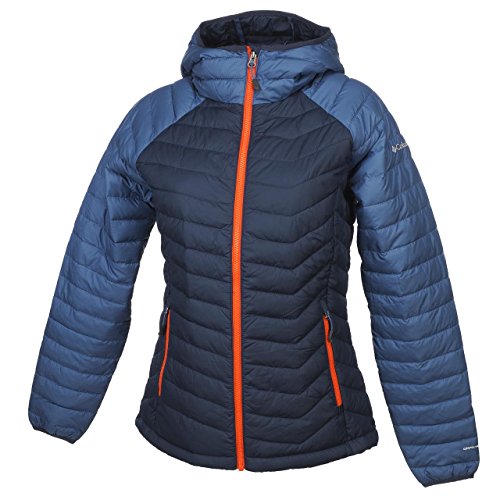 Columbia Powder Lite Hoo Chaqueta, Mujer, Morado (Nocturnal/Bluebell), S