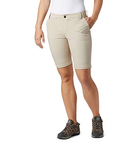 Columbia Silver Ridge 2.0 Pantalones de Senderismo Convertibles para Mujer, Beige (Fossil), 12/R