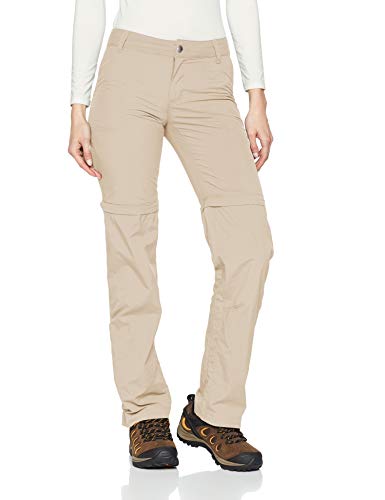 Columbia Silver Ridge 2.0 Pantalones de Senderismo Convertibles para Mujer, Beige (Fossil), 12/R