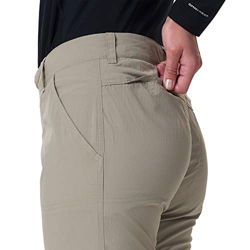 Columbia Silver Ridge 2.0 Pantalones de Senderismo Convertibles para Mujer, Beige (Tusk), 6/R
