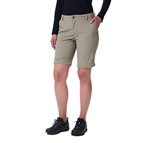 Columbia Silver Ridge 2.0 Pantalones de Senderismo Convertibles para Mujer, Beige (Tusk), 6/R