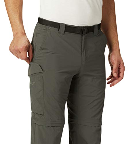 Columbia Silver Ridge Convertible, Pantalones Convertibles, Hombre, Gris (Grey), 48/34