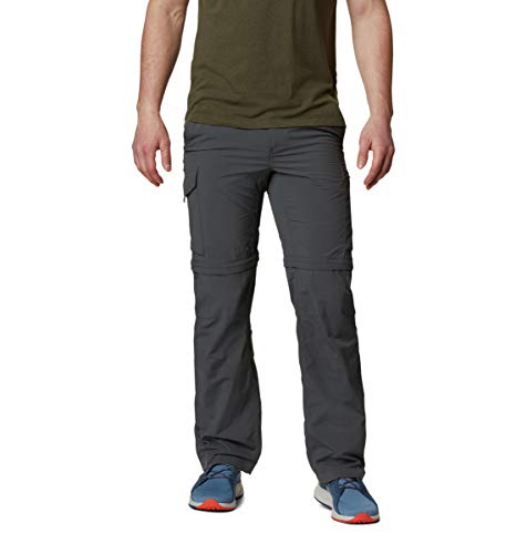 Columbia Silver Ridge Convertible, Pantalones Convertibles, Hombre, Gris (Grey), 48/34