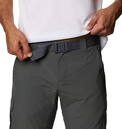 Columbia Silver Ridge II Pantalones de Senderismo Convertibles, Hombre, Gris (Grill), W34/L30