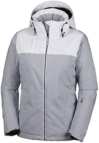 Columbia Snow Dream – Chaqueta de esquí para Mujer, Mujer, Color Cirrus Grey Heather/Blanc, tamaño XL