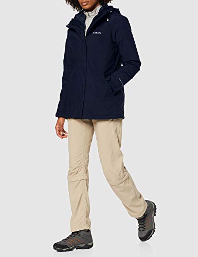 Columbia Tolt Track Chaqueta Interchange con Forro extraíble, Mujer, Azul (Dark Azul/Nocturnal), XS