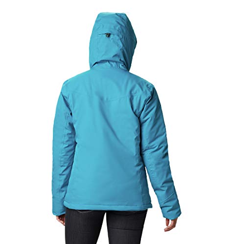 Columbia Windgates Insulated Chaqueta Impermeable con Capucha, Mujer, fjord Blue, S