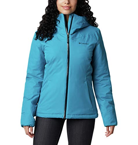 Columbia Windgates Insulated Chaqueta Impermeable con Capucha, Mujer, fjord Blue, S
