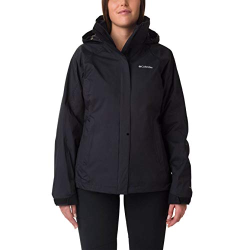 Columbia Women's Venture en insacular chaqueta, mujer, color Negro - negro, tamaño mediano