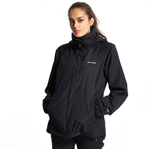 Columbia Women's Venture en insacular chaqueta, mujer, color Negro - negro, tamaño mediano