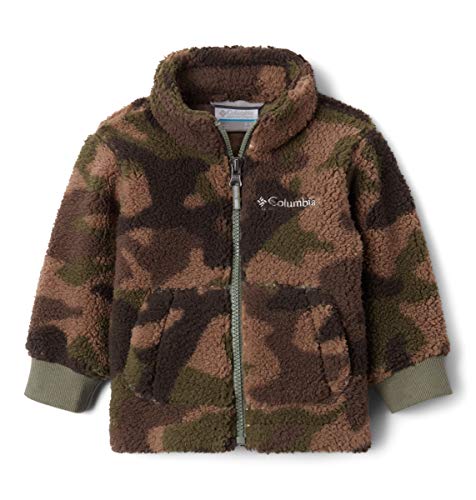 Columbia Youth Rugged Ridge II Chaqueta Sherpa, Niños, Camuflaje (Cypress Trad Camo Print), S
