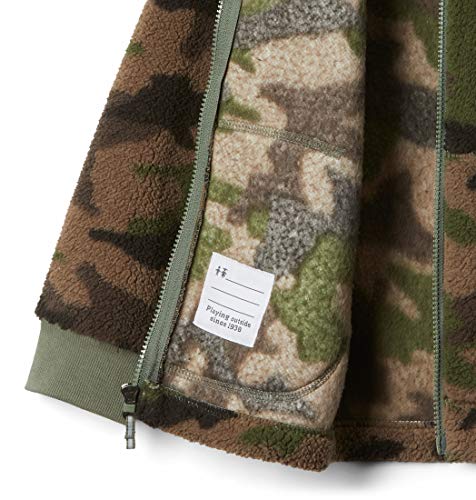 Columbia Youth Rugged Ridge II Chaqueta Sherpa, Niños, Camuflaje (Cypress Trad Camo Print), S