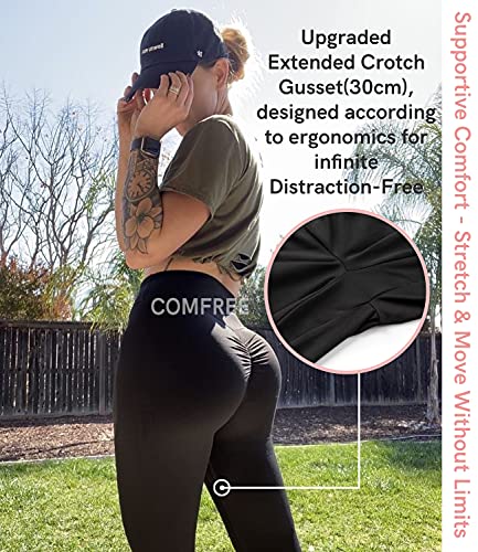 COMFREE Leggings Push Up Mujer Pantalones De Yoga con Bolsillos Leggings Cintura Fitness Mallas Deportivas Anticelulitico