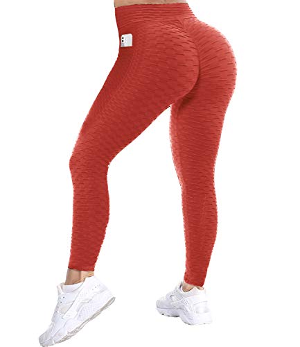 COMFREE Tiktok Honeycomb Leggings Push Up Mujer Mallas de Deporte Pantalones Deportivos Alta Cintura Elásticos Yoga Fitness
