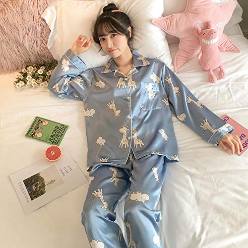 Conjunto de ropa de dormir, para mujer, otoño e invierno, delgada, dulce, suelta, pijamas, oso_M, conjunto de pijama para mujer sexy