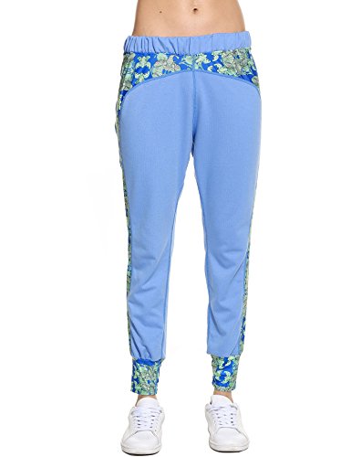 Coorun - Sudadera de manga larga para mujer con capucha y pantalón de deporte, color azul 5139, L