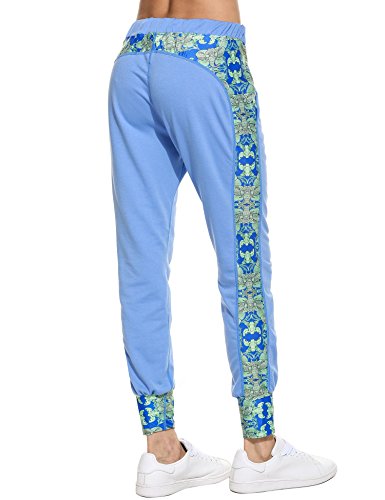 Coorun - Sudadera de manga larga para mujer con capucha y pantalón de deporte, color azul 5139, L