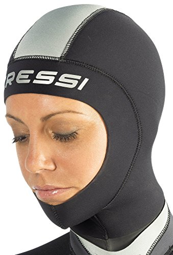 Cressi Castoro Plus Capucha, Mujer, Negro/Gris, XS/1