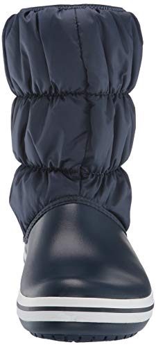 Crocs Winter Puff Boots, Botas de Nieve para Mujer, Azul (Navy/White), 36/37 EU