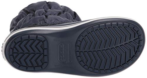 Crocs Winter Puff Boots, Botas de Nieve para Mujer, Azul (Navy/White), 36/37 EU
