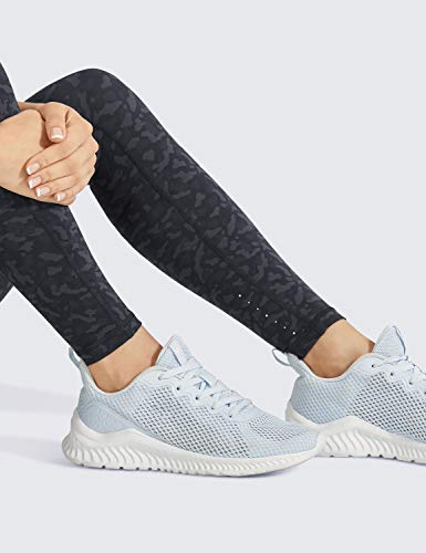 CRZ YOGA Mujer Mallas Deportivas Leggins Cintura Alta Fitness Pantalones con Bolsillos-71cm Leopard Multi 2 42