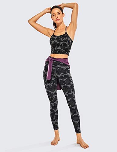 CRZ YOGA Mujer Mallas Deportivo Pantalón Elastico para Running Fitness-71cm Camo Multi 1 38