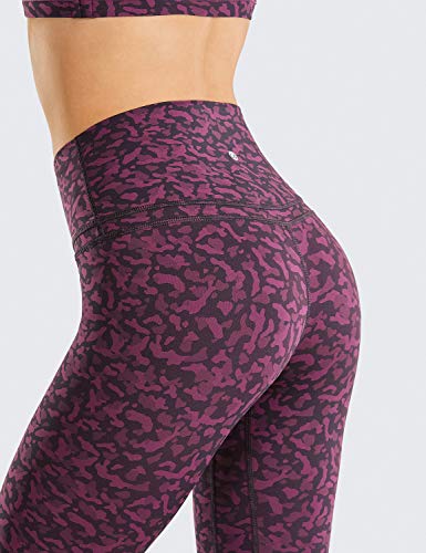 CRZ YOGA Mujer Mallas Deportivo Pantalón Elastico para Running Fitness-71cm Estampado de Leopardo 6 38