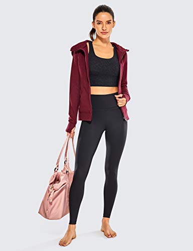 CRZ YOGA Mujer Mallas Deportivo Pantalón Elastico para Running Fitness-71cm Negro 44