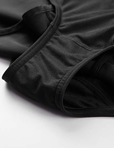 CRZ YOGA Pantalón Corto Deportivo Mujer Shorts Casual con Bolsillo para Gimnasio - 10cm Negro 42