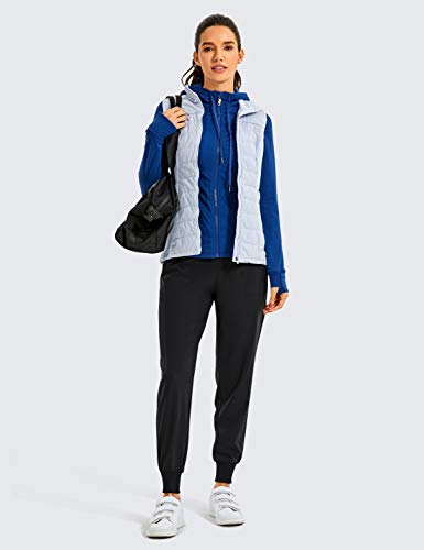 CRZ YOGA Pantalón Deportivo Mujer con Bolsillos Pantalones Harem con Cordones Negro 44