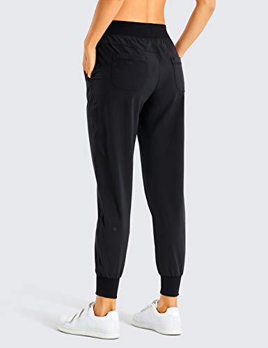 CRZ YOGA Pantalón Deportivo Mujer con Bolsillos Pantalones Harem con Cordones Negro 44