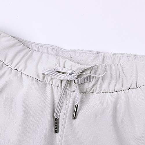 CRZ YOGA Pantalones Deportivos Casuales con Bolsillo para Mujer Leche de Coco Blanca 40
