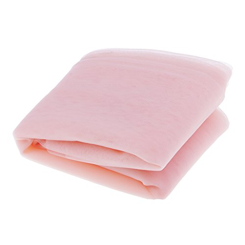 D DOLITY Tela de Tul Ideal Uso para Fiesta de Bodas, Vestido de Novia, Faldas y Sombrero - Rosa Claro