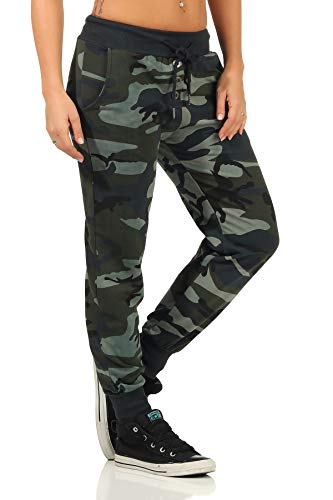 Danaest 499 - Pantalones de deporte para mujer Ejército. S