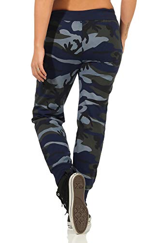 Danaest Pantalones de deporte para mujer de camuflaje (499) azul XL
