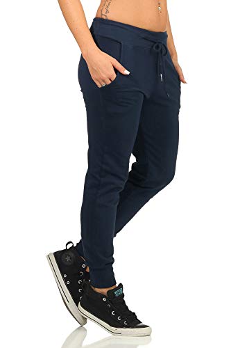 Danaest Pantalones largos de deporte para mujer, para correr, de algodón, para entrenamiento para mujeres (500) Negro XL