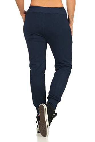 Danaest Pantalones largos de deporte para mujer, para correr, de algodón, para entrenamiento para mujeres (500) Negro XL