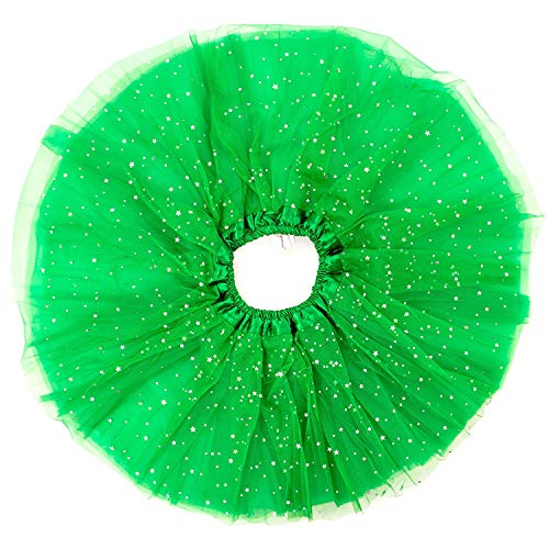 Dancina Sparkle - Tutus para niñas (6 meses a 13 años) - Verde - 8-13 años