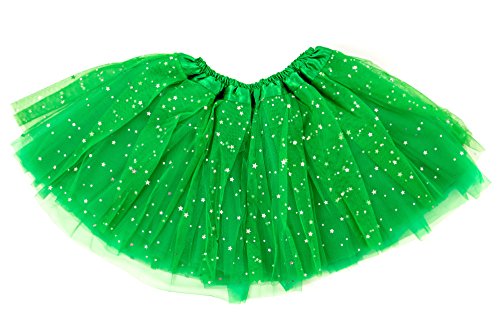 Dancina Sparkle - Tutus para niñas (6 meses a 13 años) - Verde - 8-13 años
