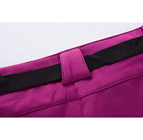 Dawwoti Pantalones De Esquí De Las Mujeres con Bolsillo con Cremallera, Pantalones De Nieve Gruesa Impermeable Golf Térmica Pantalón De Paño Grueso y Suave De Viaje De Esquí De Invierno Snowboard