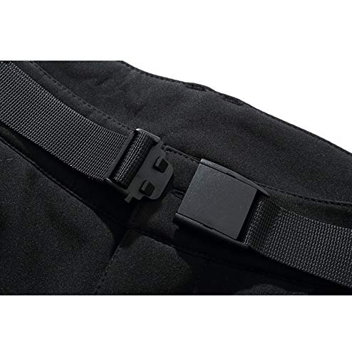 Dawwoti Pantalones De Esquí De Los Hombres con Bolsillo con Cremallera, Resistente Al Viento Gruesos Pantalones De Nieve De Viaje De Golf Pantalón De Felpa A Prueba De Agua para El Campamento De