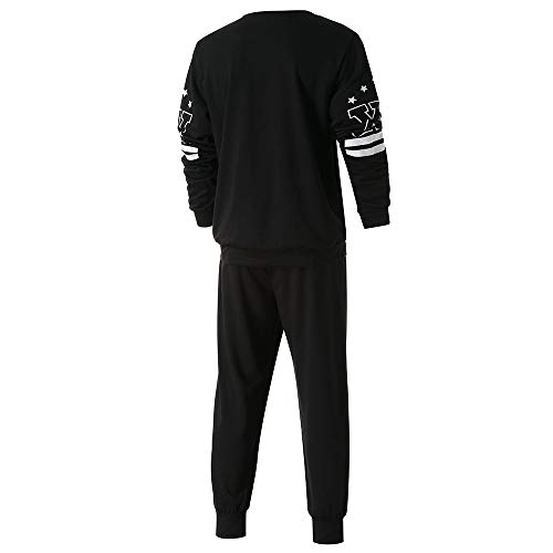 DEELIN Moda De Los Hombres Casual New York Printed Jersey Sudadera con Capucha Sudaderas con Capucha De Lazo Sudaderas Pantalones Juegos Deportivos CháNdal Traje