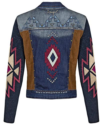Desigual Chaq Escocia 19wwed55 - Chaqueta para Mujer Azul 40