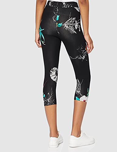 Desigual Legging_Botanic Pantalones Informales, Negro, M para Mujer