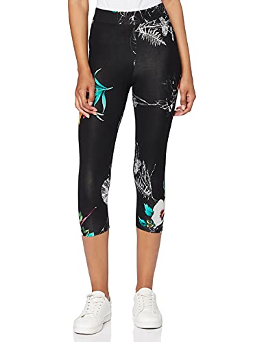 Desigual Legging_Botanic Pantalones Informales, Negro, M para Mujer