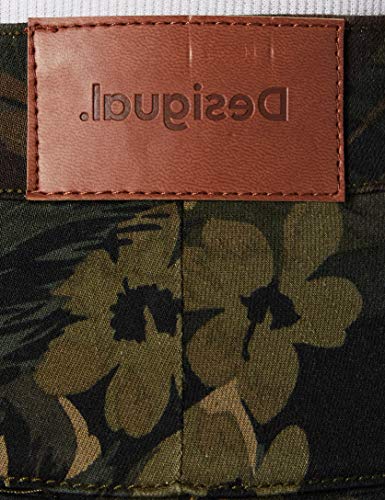 Desigual Pant_Camo Cargo Pantalones Informales, Verde, 42 para Mujer