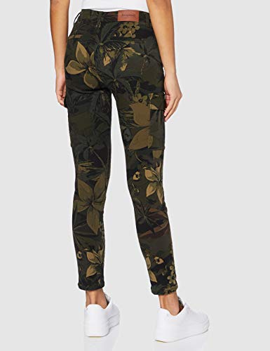 Desigual Pant_Camo Cargo Pantalones Informales, Verde, 42 para Mujer